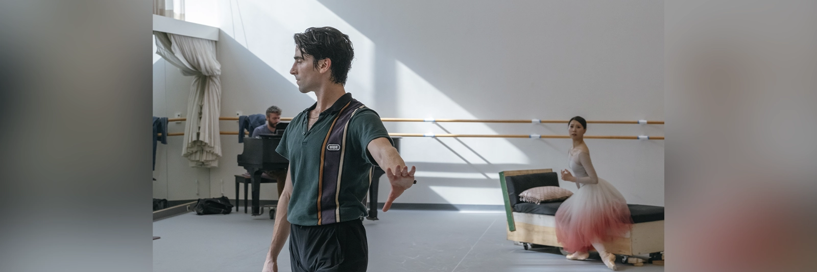 Misa Kuranaga and Joseph Walsh rehearsing Ashton's Marguerite and Armand // © San Francisco Ballet, photo by Lindsey Rallo