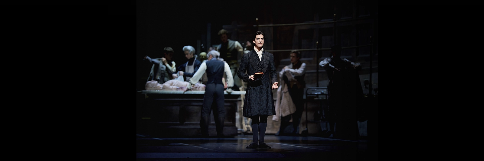 Joseph Walsh as Victor Frankenstein in a scene from Scarlett's Frankenstein