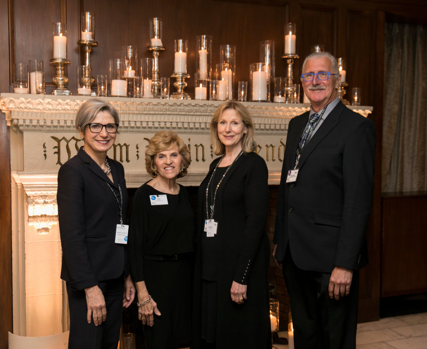 BRAVO volunteers Pirkko Luchessi, Joan Green, Martha Debs, and Steve Merlo at the 2017 Chairman's Council Dinner.