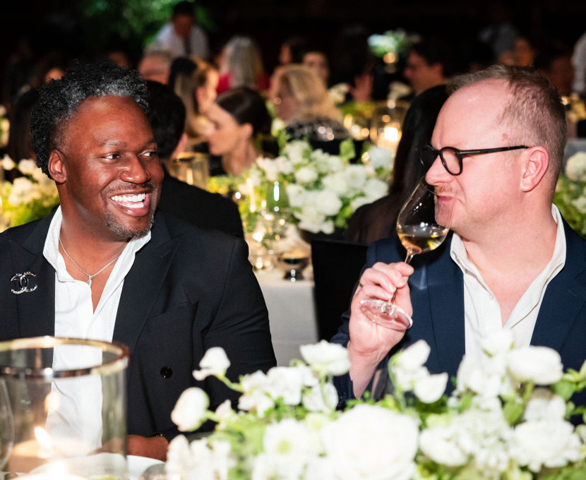 Jayson Johnson and Chris Dillard attend CHANEL Dinner on Stage With SF Ballet