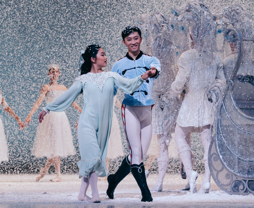 San Francisco Ballet School Student and Wei Wang in Tomasson's Nutcracker