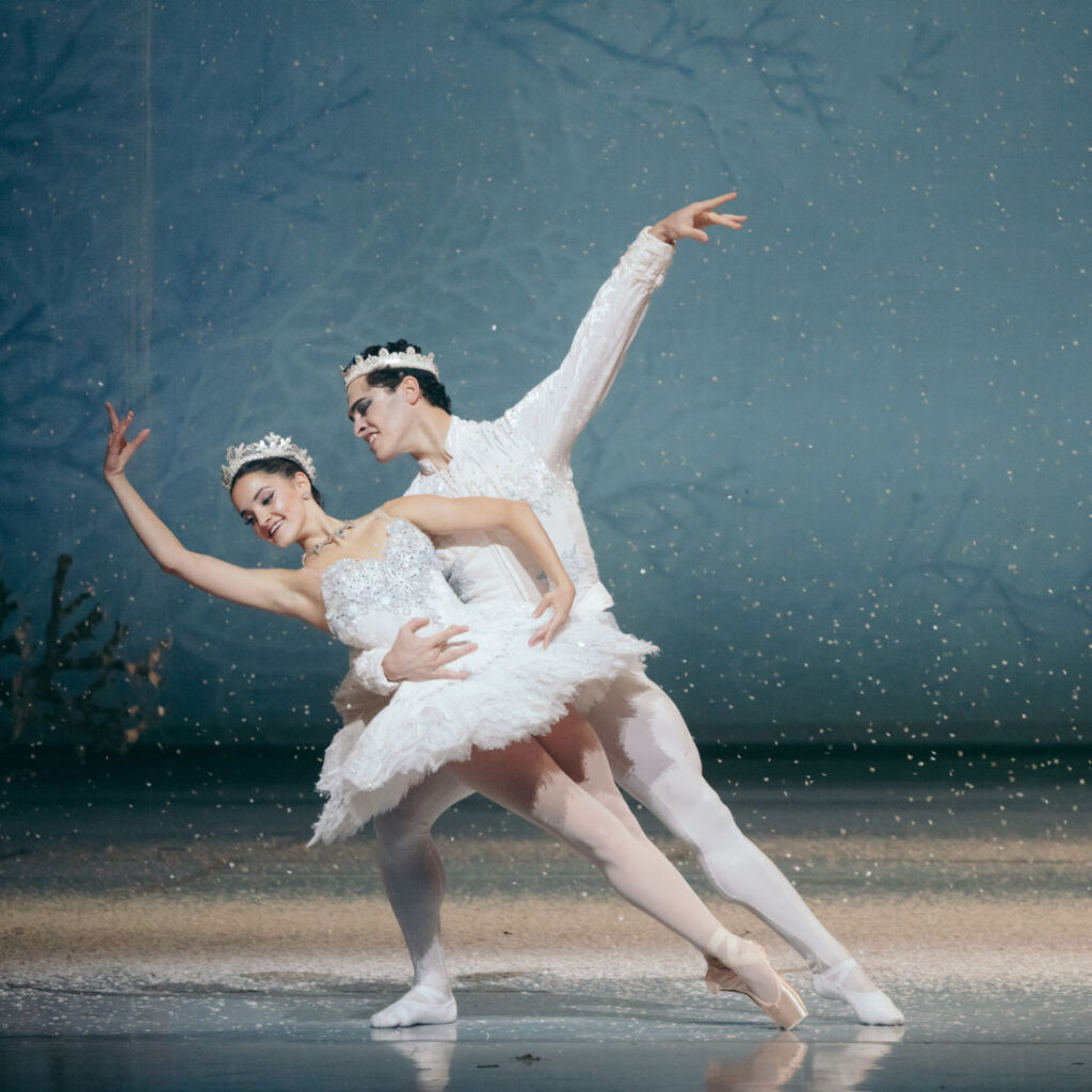 Carmela Mayo and Alexis Francisco Valdes in Tomasson's Nutcracker // © San Francisco Ballet, photo by Lindsey Rallo
