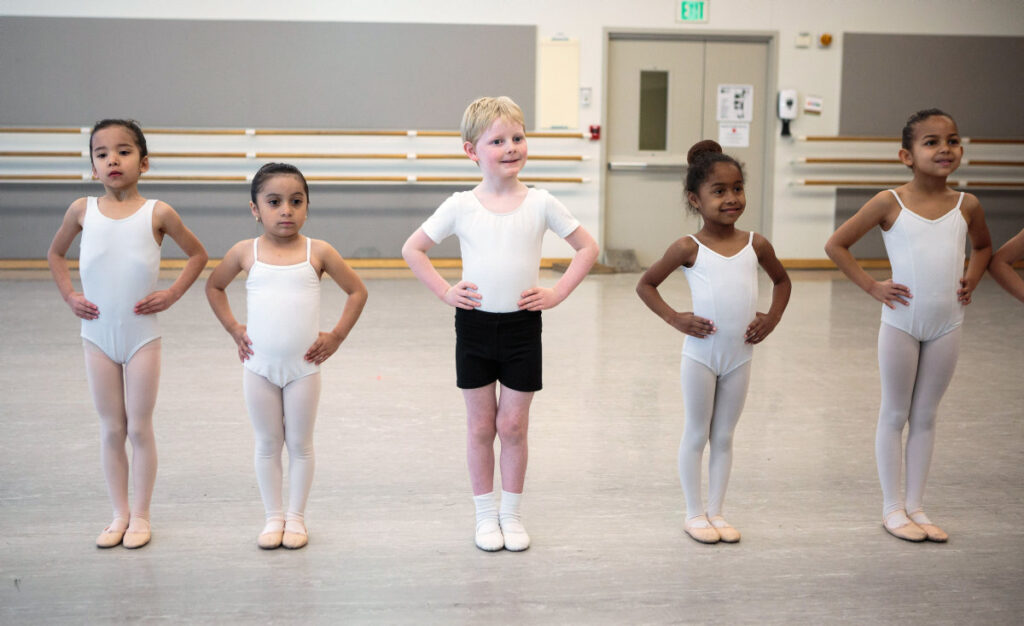 Scenes from a San Francisco Ballet School pre-ballet class