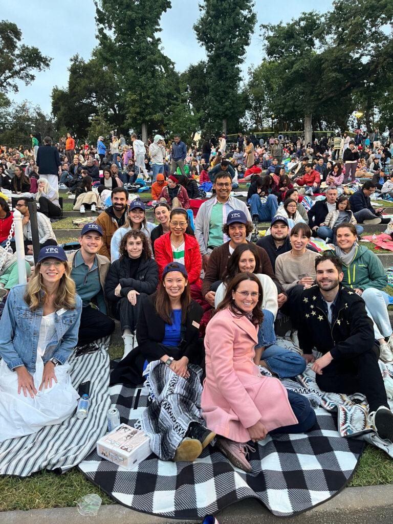 Young Patrons Circle members attending Starry Nights at Stanford Live