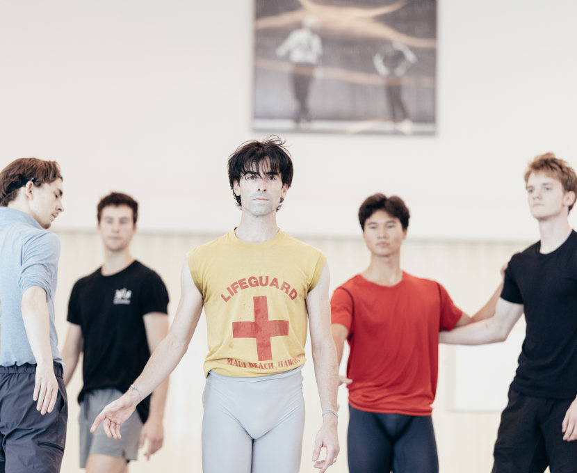 Joseph Walsh and San Francisco Ballet rehearsing Possokhov's Eugene Onegin // © San Francisco Ballet, photo by Lindsey Rallo